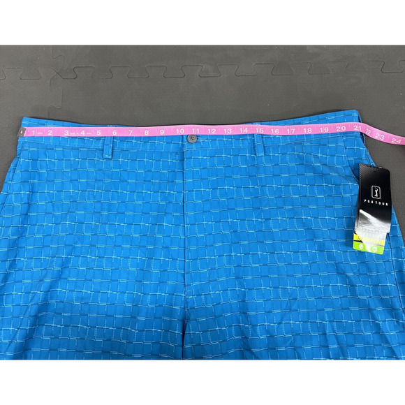 PGA Tour Pro Series Motionflux 360 Blue Print Golf Shorts Mens sz 42 FS Charity - Picture 7 of 11